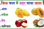 GK Quiz In Hindi: किस फल में ज़हर पाया जाता है?
